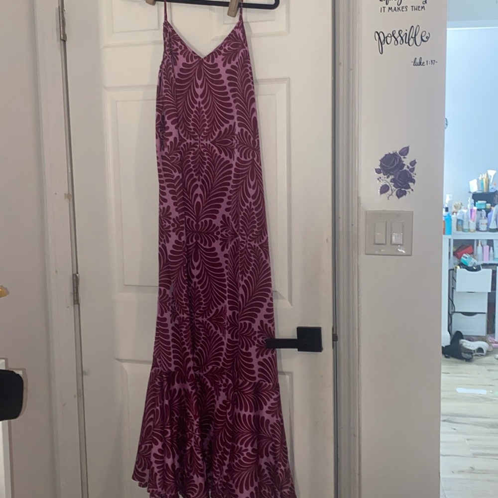 VENUS Purple Floral Print Maxi Dress